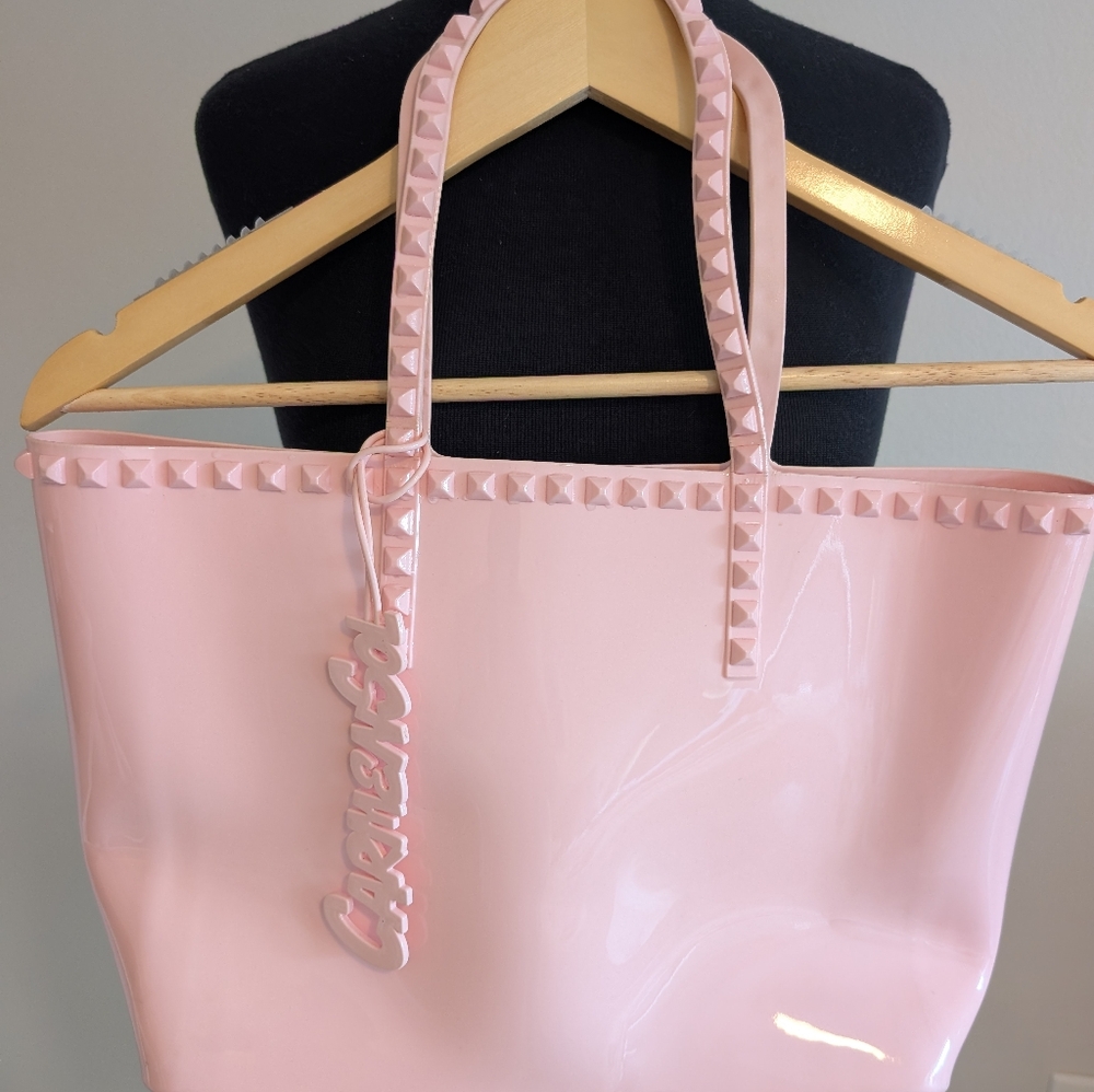 Elegant Pink Braided Strap Tote